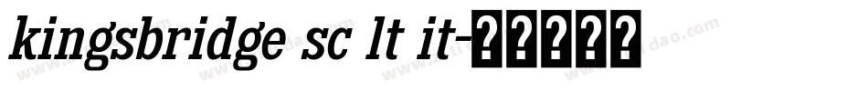 kingsbridge sc lt it字体转换